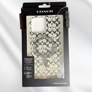 Coach iPhone 15 Pro Max Case Signature Ombre Deep Forest
